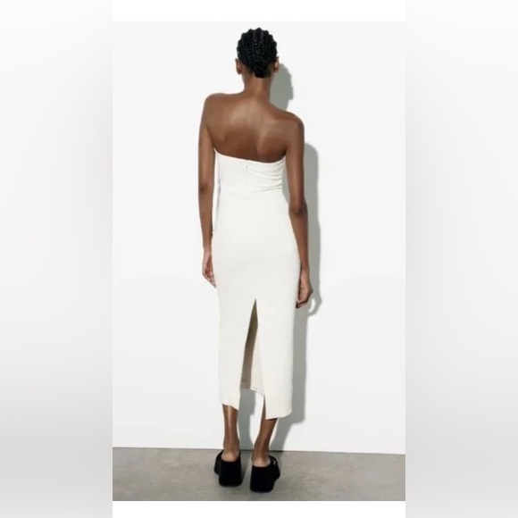 Zara strapless midi dress - Picture 5 of 8